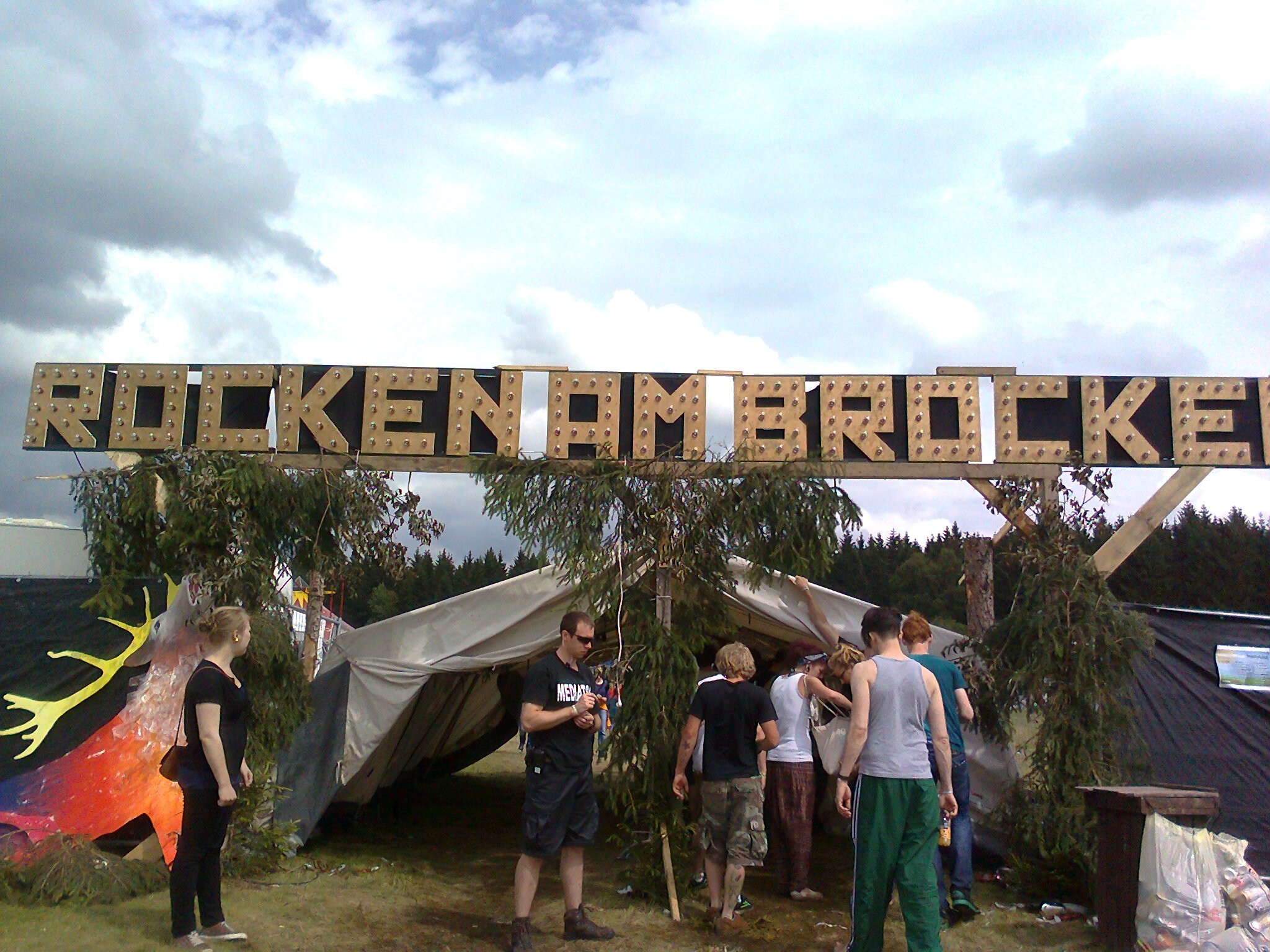 Eingang des Festivals Rocken am Brocken